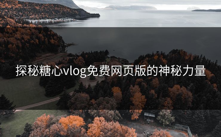 探秘糖心vlog免费网页版的神秘力量 探秘糖心vlog免费网页版的神秘力量