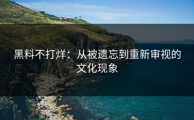 黑料不打烊：从被遗忘到重新审视的文化现象